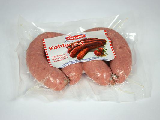 Preview: Kohlwurst luftgetrocknet im Ring 360g (verpackt)
